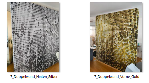 Shimmer-Wall – Doppelseitig